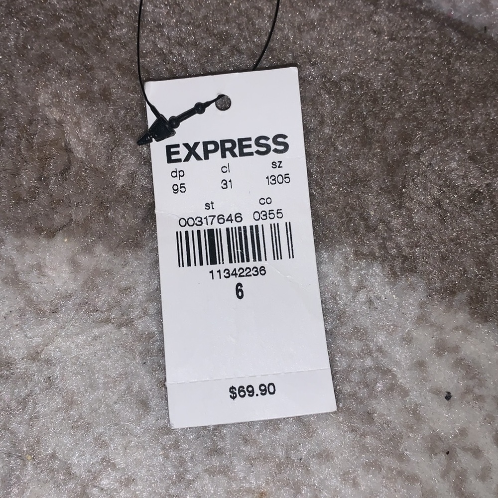 Express crushed velvet strappy heel mauve size 6 - Picture 7 of 7